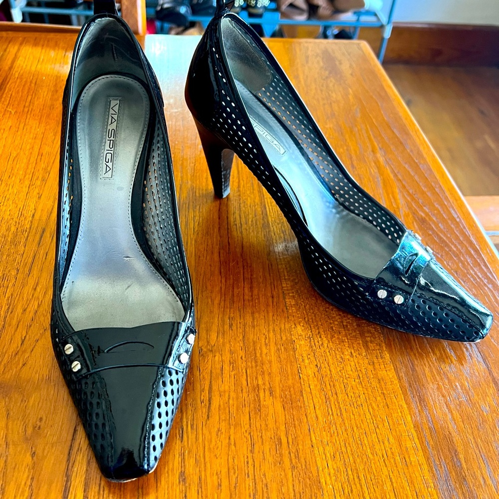 Via Spiga Black Business Pumps 8.5